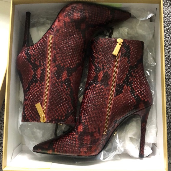 MK keke bootie embossed leather - Picture 4 of 6